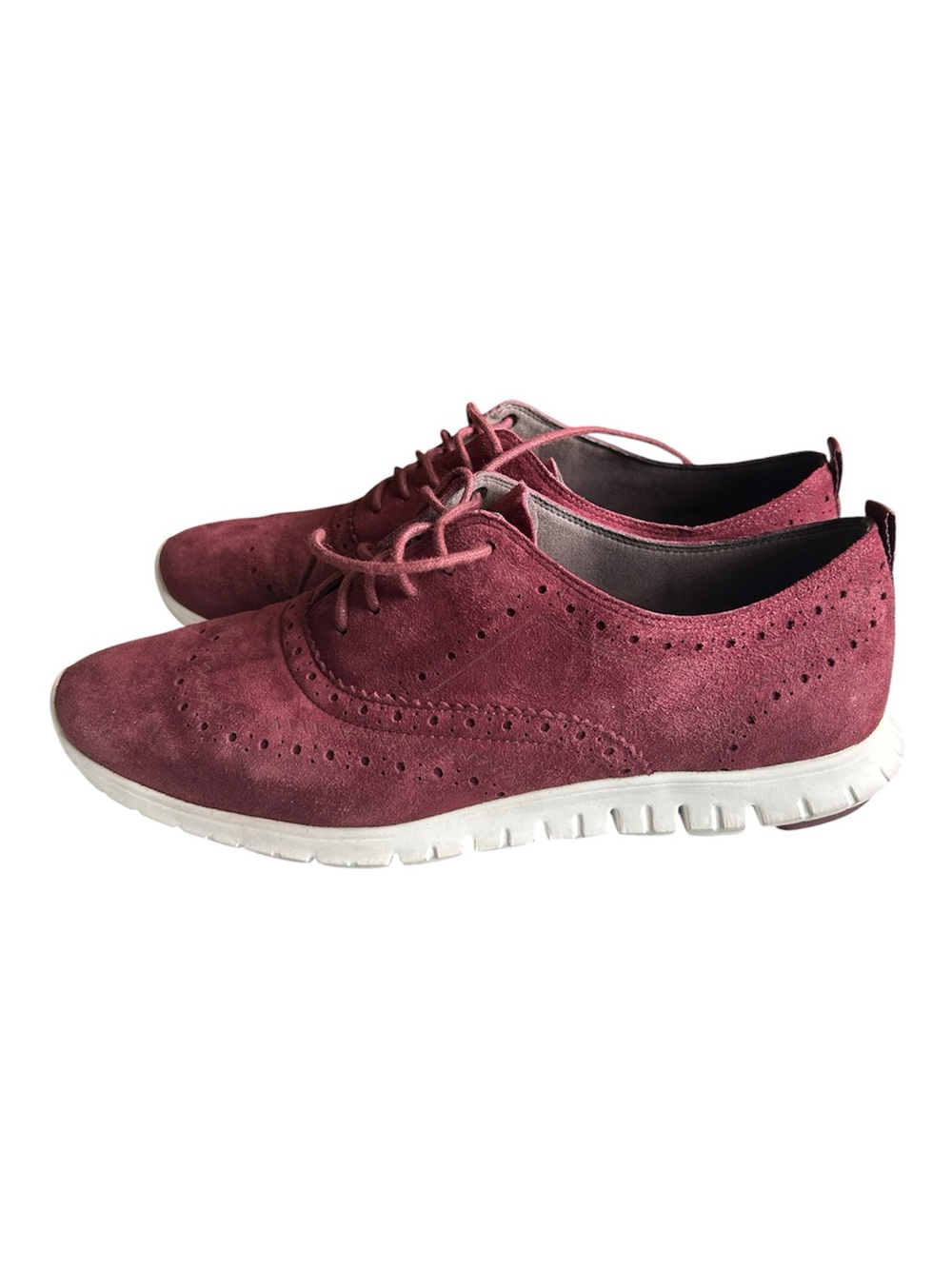 Cole HaanBurgundy  Zerogrand Wingtip Oxford Shoes Womens 10 B